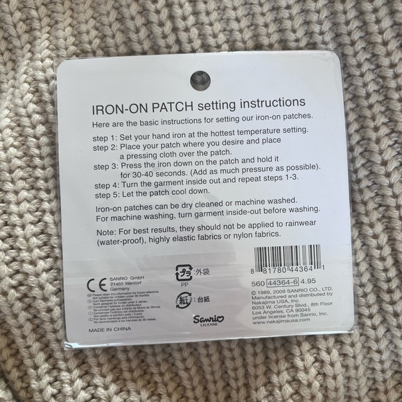 My Melody Iron On Patch - Picture 2 of 2